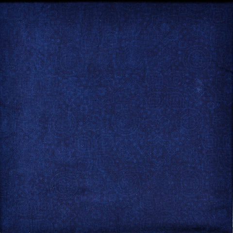 藍色幾何学／アジュラク染め・ ナチュラルダイ [50cm] AJRAKH HAND DYE / AJ099