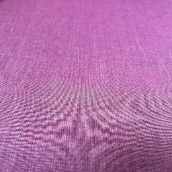 インド製シャンブレー　赤紫　販売単位50cm