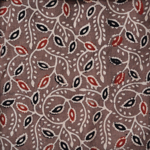 ハンドブロックプリント　ロングスカート　マキシスカート　インドの手染めアジュラクプリント生地（木版更紗）を使用